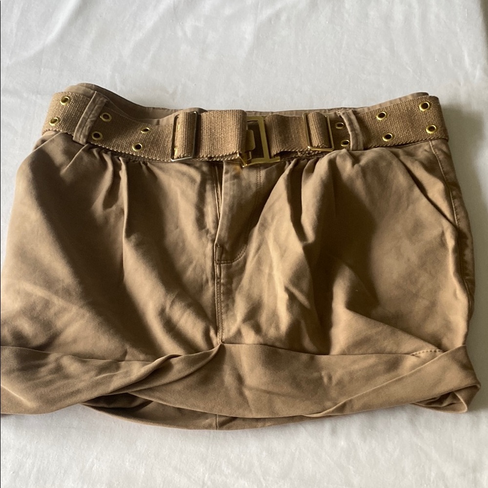 Guess by Marciano Tan Bubble Mini Skirt for Casual Wear